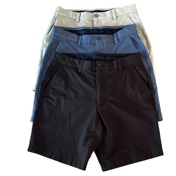 Vineyard Vines Other - Lot of 3 Vineyard Vines Performance Shorts Mens 30 Gray Blue Dark Gray/Black